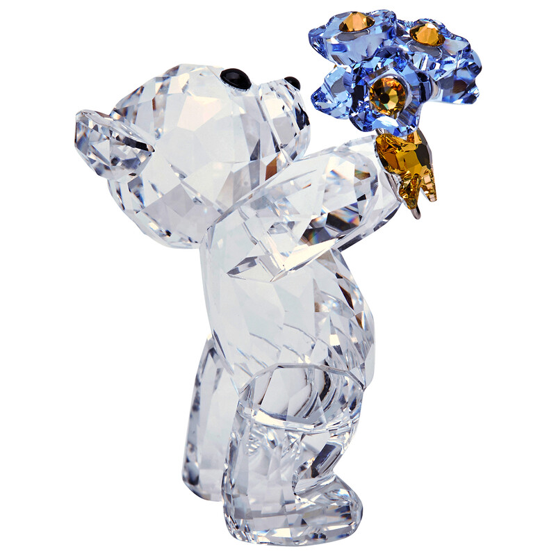 Swarovski Kris Bear Forget-me-not Decoration Figurine 5427993