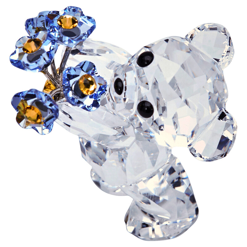 Swarovski Kris Bear Forget-me-not Decoration Figurine 5427993