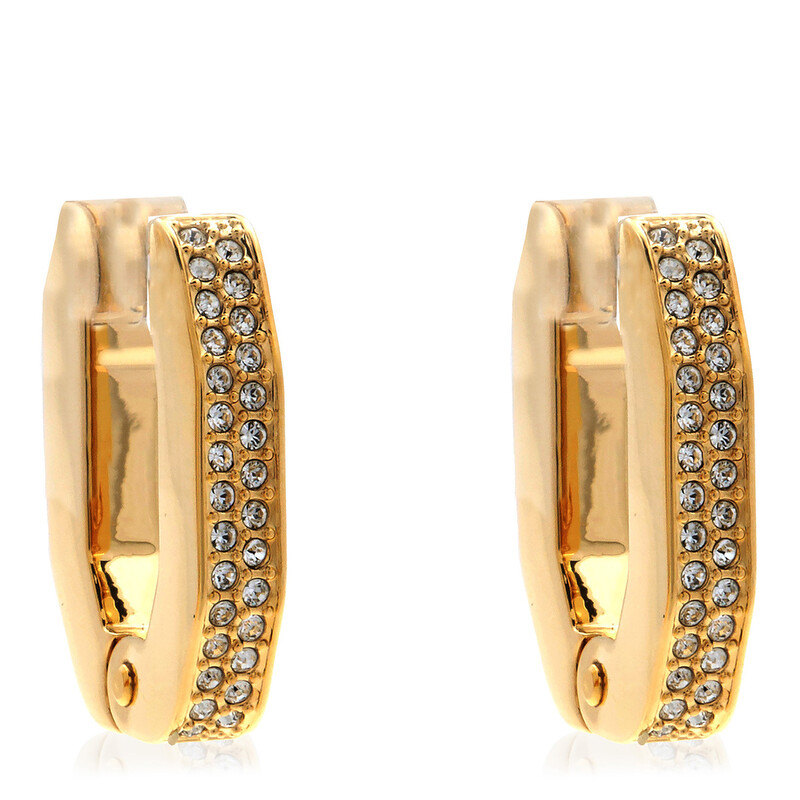 Swarovski Ladies Dextera Octagon Hoop Earrings 5626084