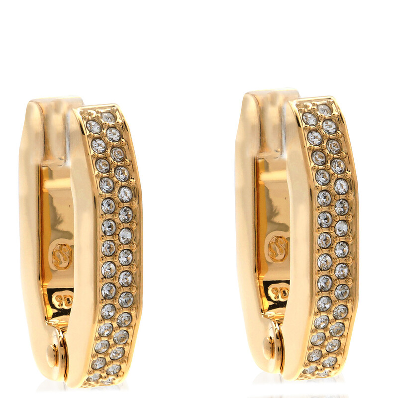 ピアス　No.5666 Swarovski Ladies Dextera Octagon Hoop Earrings 5626084