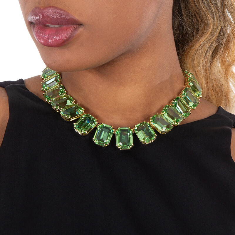 Swarovski Ladies Green Octagon Cut Crystal Millenia Necklace 5598261 ...