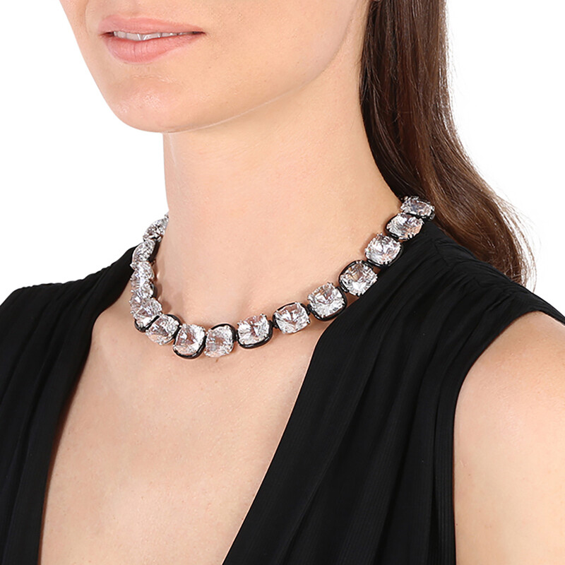 Swarovski Ladies Harmonia White Cushion Cut Crystal Choker 5600942