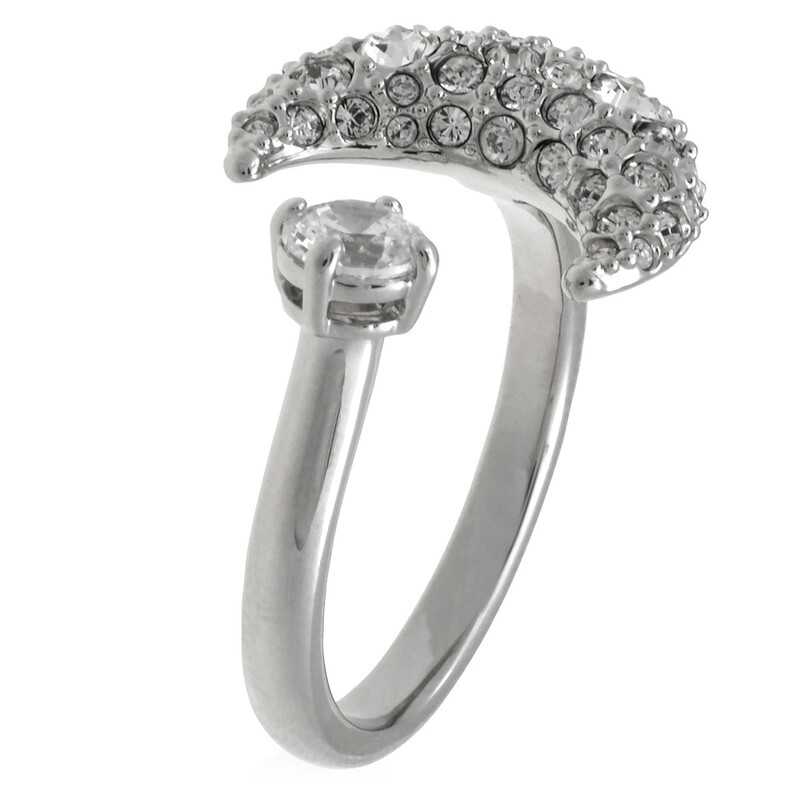 Swarovski Luna Open Moon Ring, Size 55 (US 6.75) 5666176
