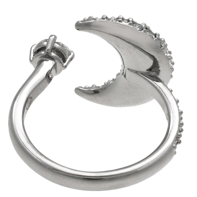 Swarovski Luna Open Moon Ring, Size 55 (US 6.75) 5666176