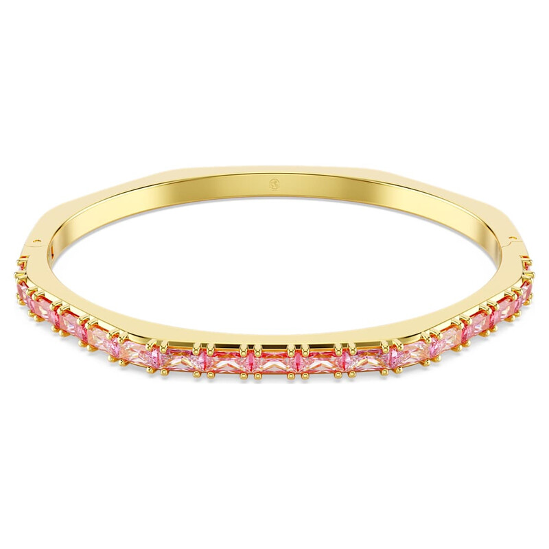 Swarovski Matrix Baguette-Cut Gold-Plated Bracelet, Size  display picture 3