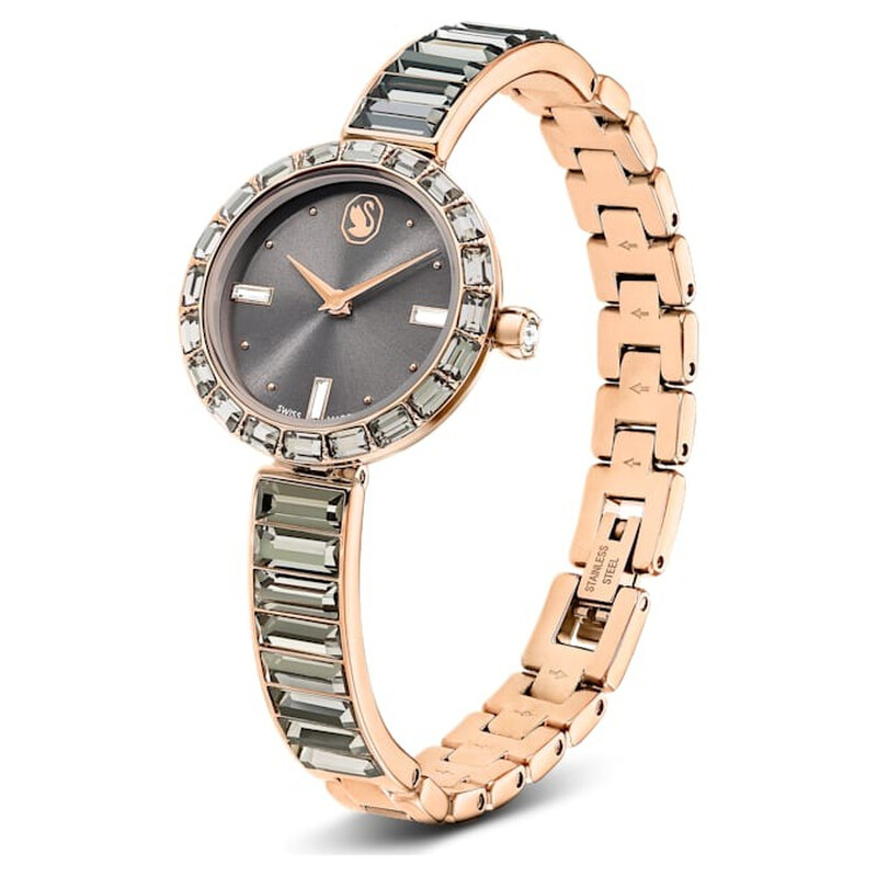 Swarovski Matrix Bangle Quartz Crystal Grey Dial Ladies Watch Swarovski Matrix Bangle Quartz Crystal Grey Dial Ladies Watch