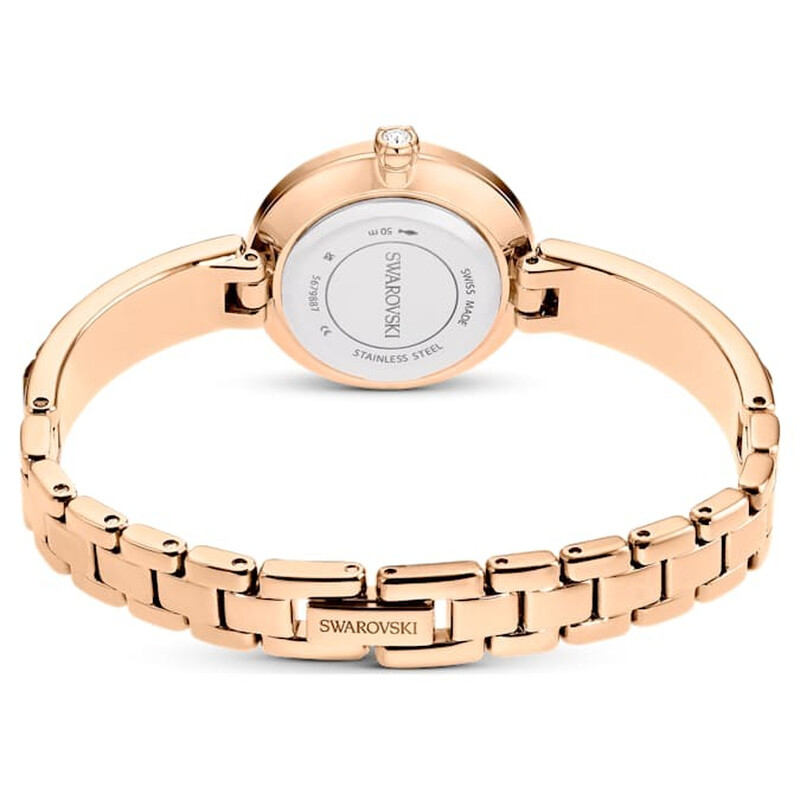 Swarovski Matrix Bangle Quartz Crystal Grey Dial Ladies Watch