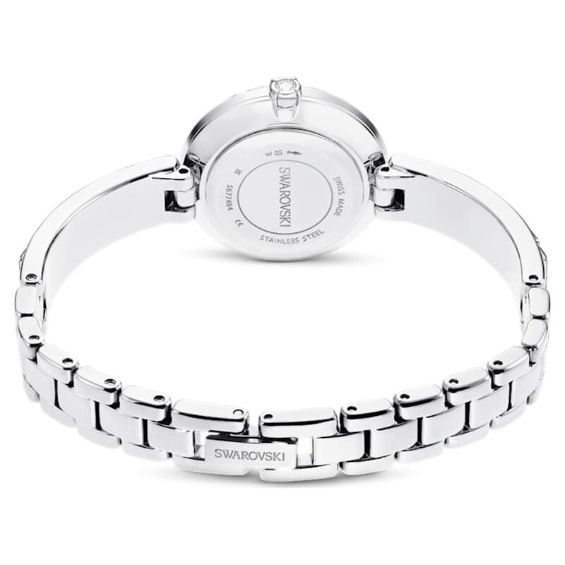 Swarovski Matrix Bangle Quartz Crystal Silver Dial Ladies Watch