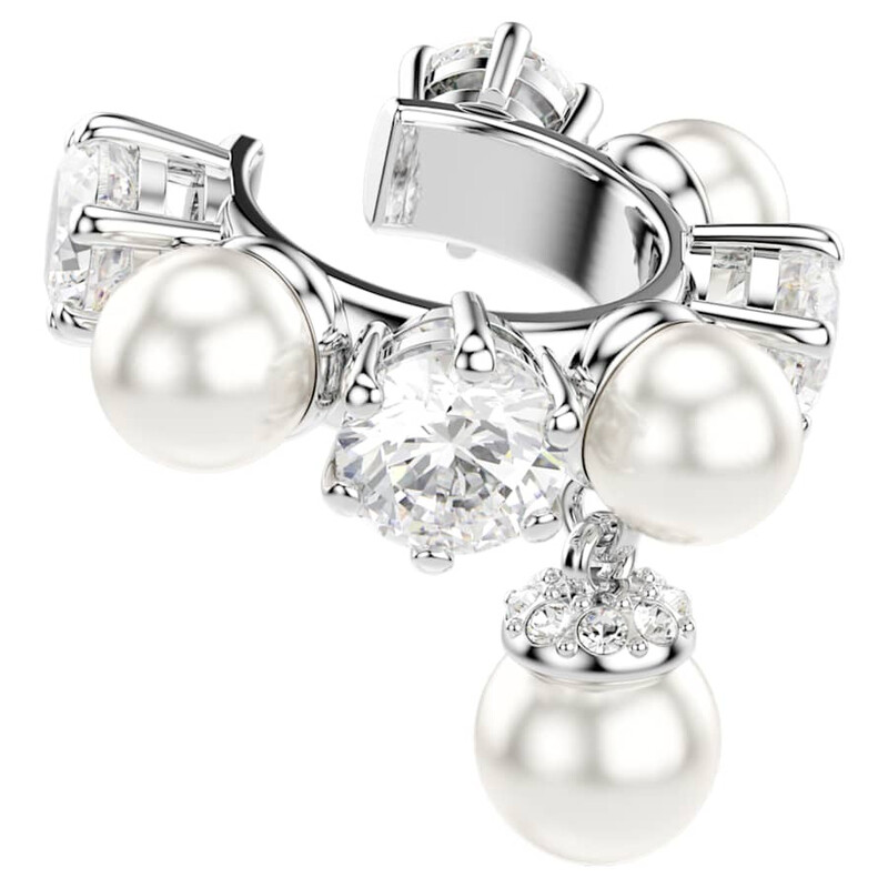 Swarovski Matrix Crystal Pearl Cuff Earrings Set 5691715
