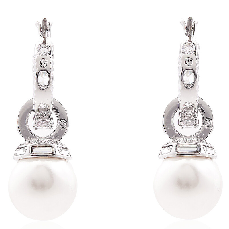 Swarovski Matrix Crystal Pearl Drop Earrings 5691716 9009656917169