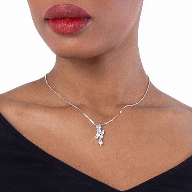 Swarovski Matrix Pendant Motif Rhodium Shiny White 5700420
