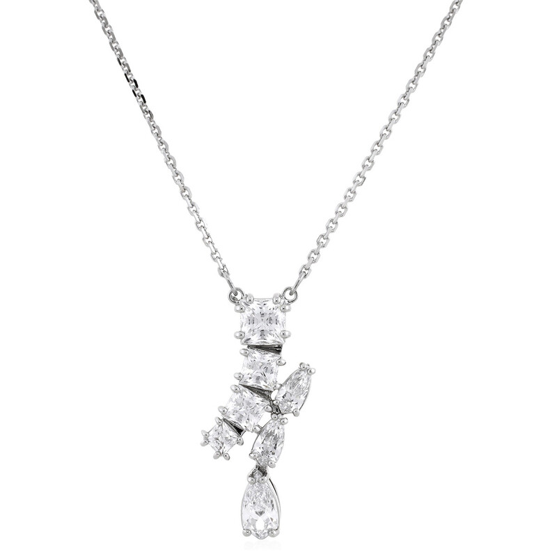Swarovski Matrix Pendant Motif Rhodium Shiny White 5700420