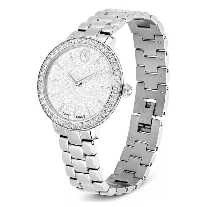 Swarovski Matrix Quartz Crystal Silver Dial Ladies Watch 5706182