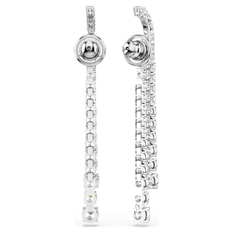 Swarovski Matrix Rhodium Plated Drop Earrings 5709257