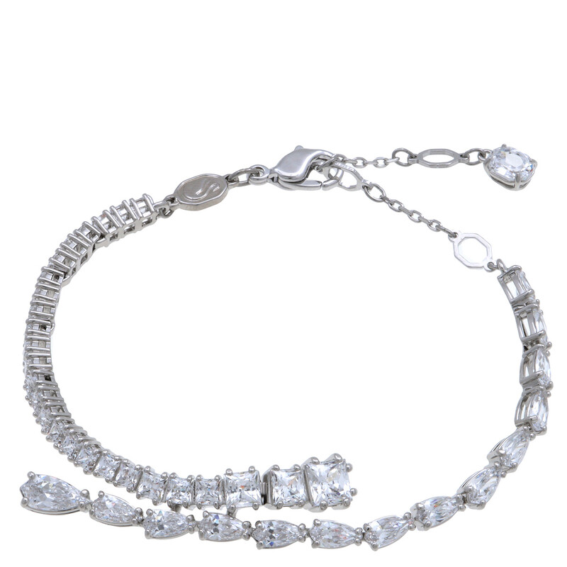 Swarovski Matrix Soft Bracelet Rhodium Shiny White 5693154 ...