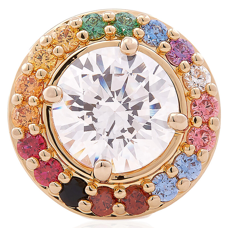 Swarovski Matrix Tack Pin Gold Shiny Multi 5685576 9009656855768