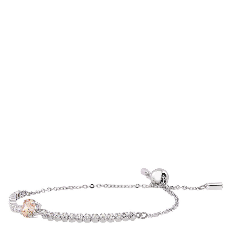 Swarovski Matrix Tennis Bracelet Rhodium Shiny White Fancy