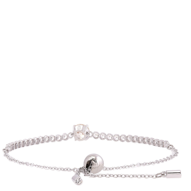 Swarovski Matrix Tennis Bracelet Rhodium Shiny White Fancy