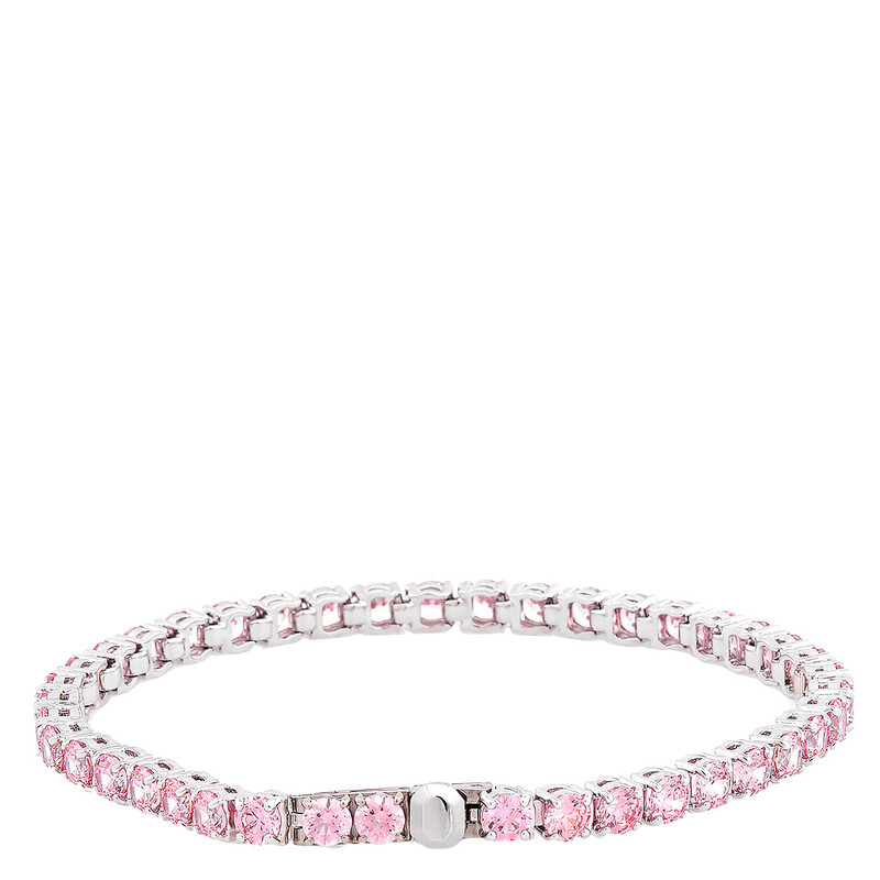Swarovski Matrix Tennis Bracelet with Purplish Pink Crystals Swarovski Matrix Tennis Bracelet with Purplish Pink Crystals