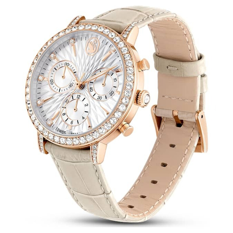 Swarovski Matrix Tennis Chrono Chronograph Quartz Crystal Silver