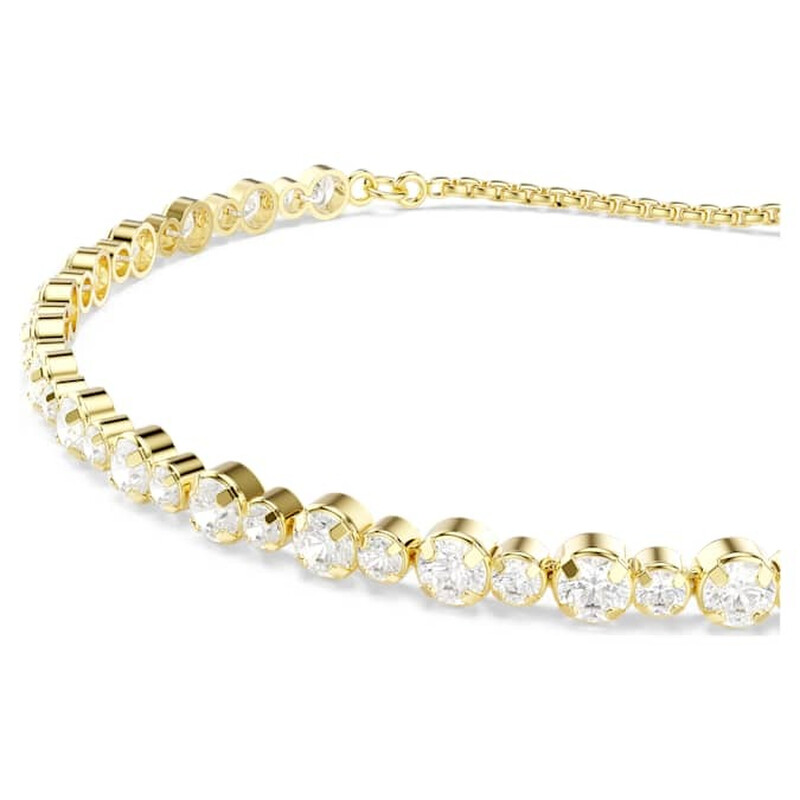 ☆ SWAROVSKI ☆ GOLDブレスレット ☆ Swarovski Remix Collection strand, Round cut, White, Gold-tone plated