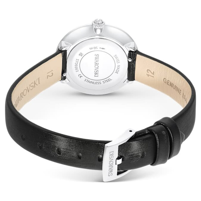 Swarovski Matrix Tennis Quartz Crystal Silver Dial Ladies Watch