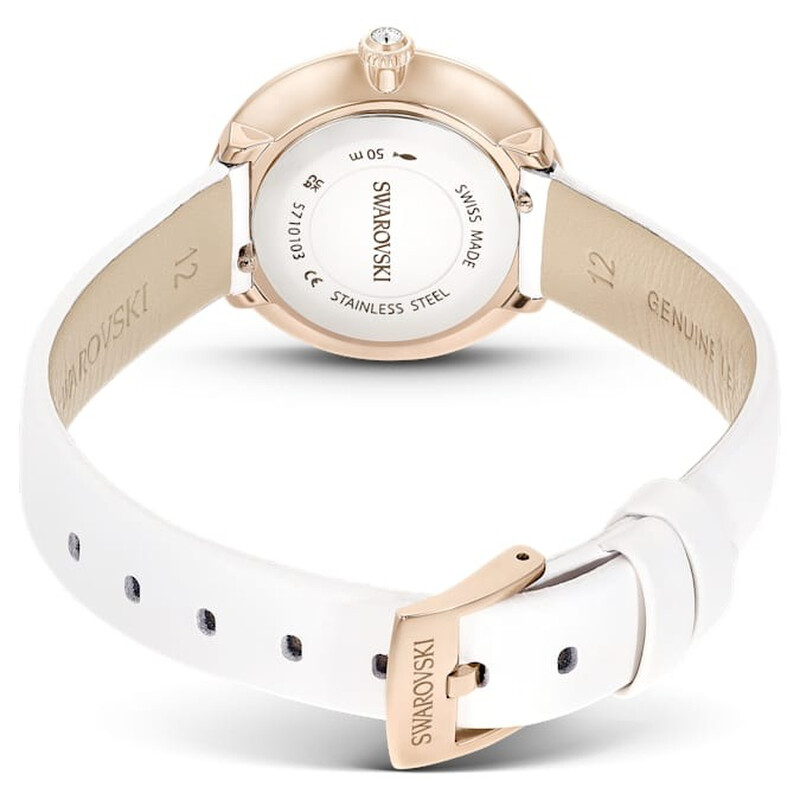 Swarovski Matrix Tennis Quartz Crystal Silver Dial Ladies Watch