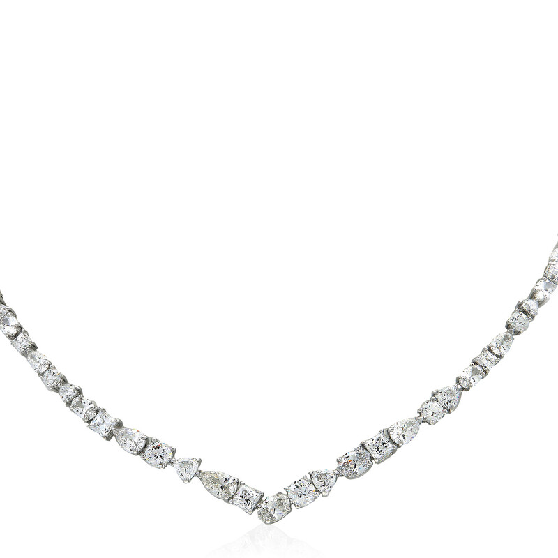 Swarovski Mesmera Necklace Rhodium Shiny Crystal 5665242