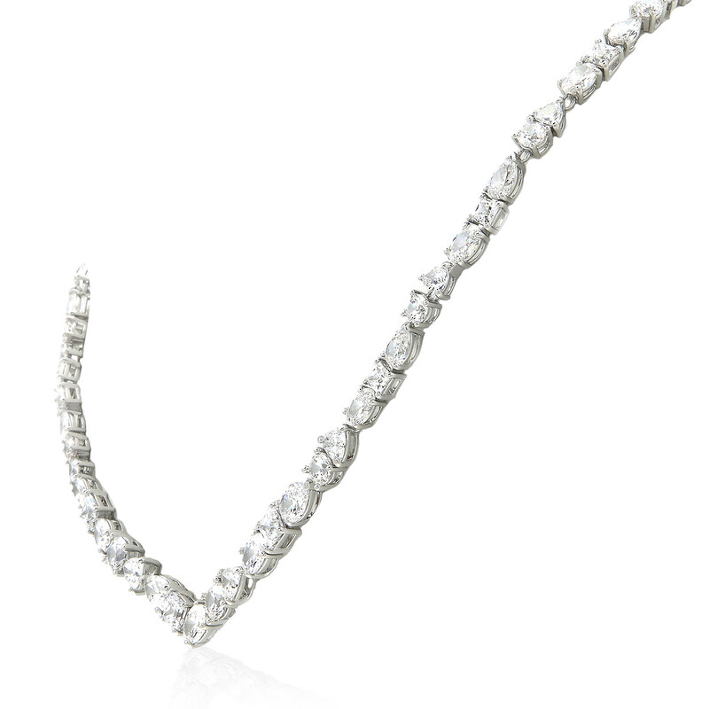 Swarovski Mesmera Necklace Rhodium Shiny Crystal 5665242