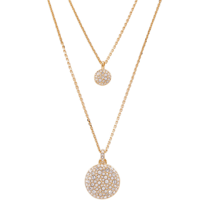 Swarovski Meteora Pendant Small Layer Gold Shiny Crystal 5683442 ...