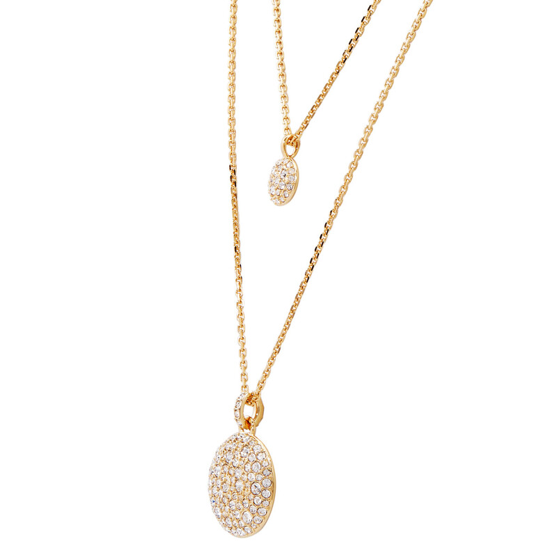 Swarovski Meteora Pendant Small Layer Gold Shiny Crystal 5683442 ...