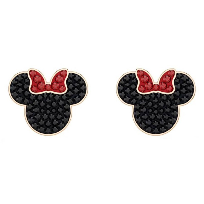 Swarovski Mickey & Minnie Rose Gold-Tone Plated Stud Earrings
