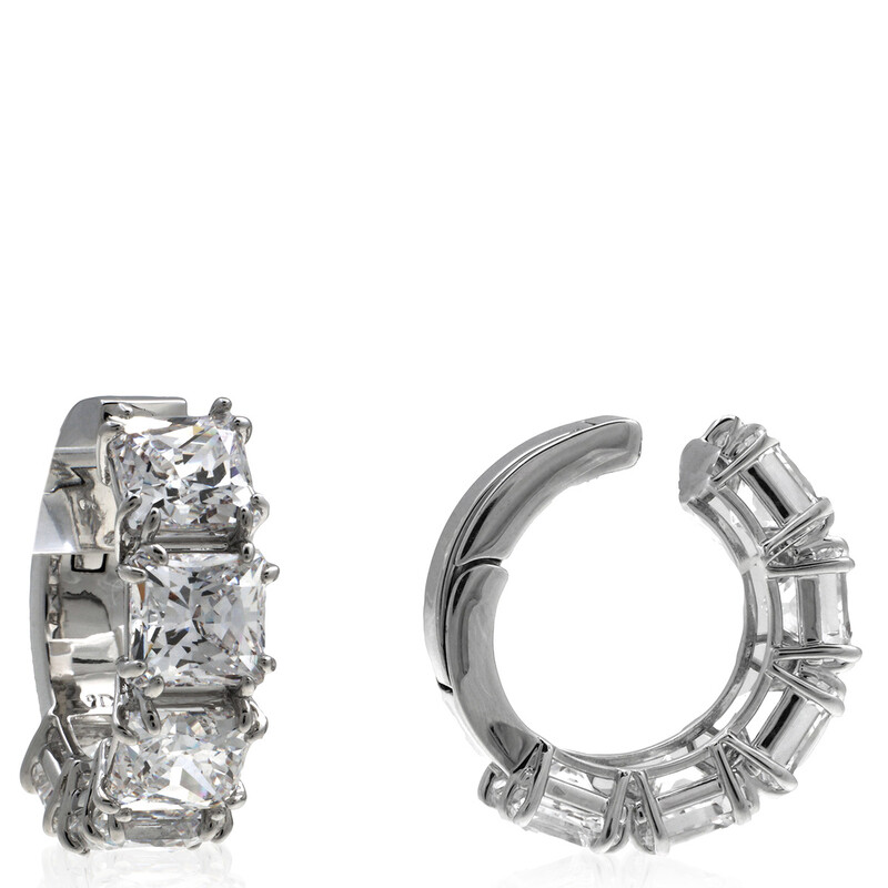 Swarovski Millenia Clip Earrings Pair Rhodium Shiny White 5654557