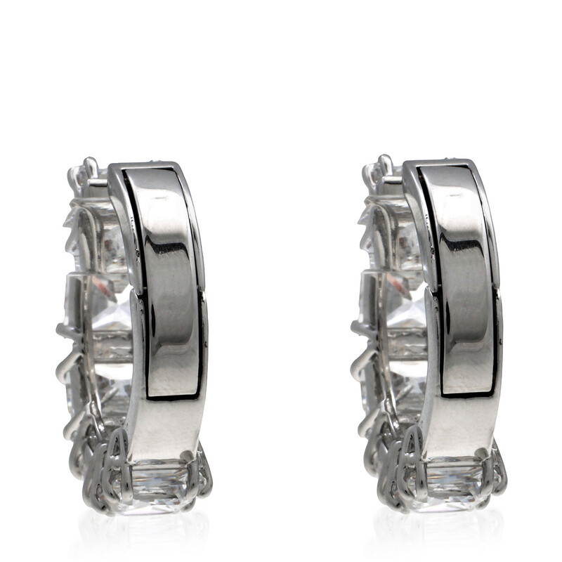 Swarovski Millenia Clip Earrings Pair Rhodium Shiny White 5654557