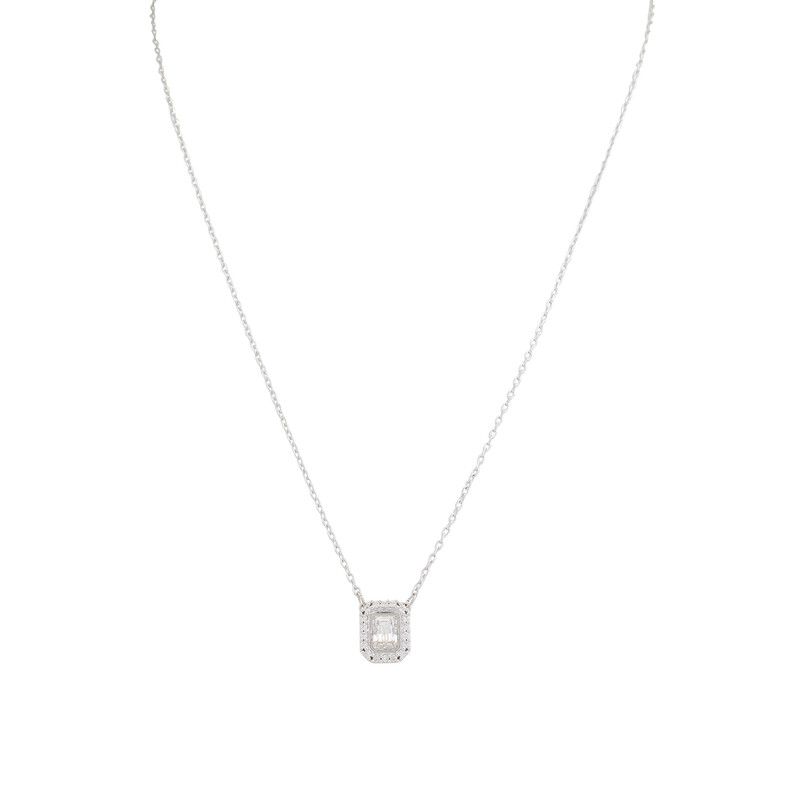 Swarovski Millenia Square Zirconia Necklace, White 5599177