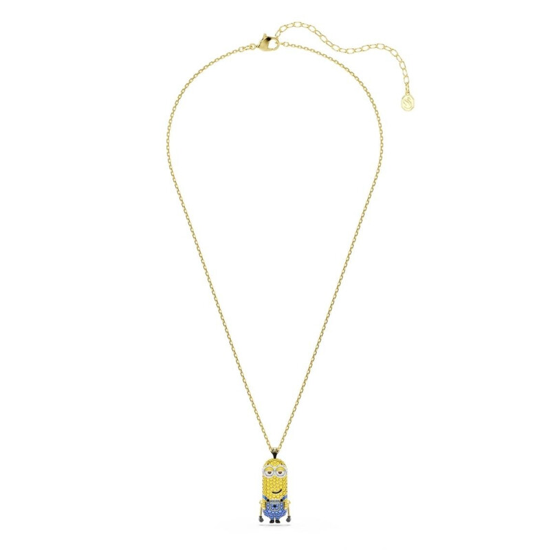 Swarovski Minions Gold-Tone Plated Necklace 5743384 9009657433842