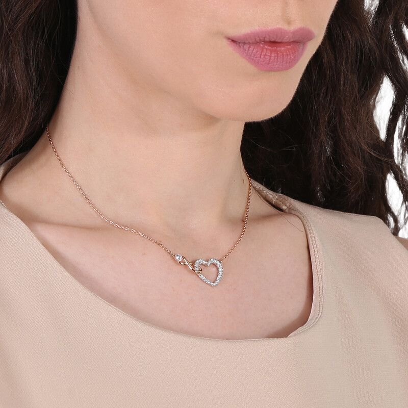 Swarovski Mixed Metal Finish Infinity Heart Necklace 5604531