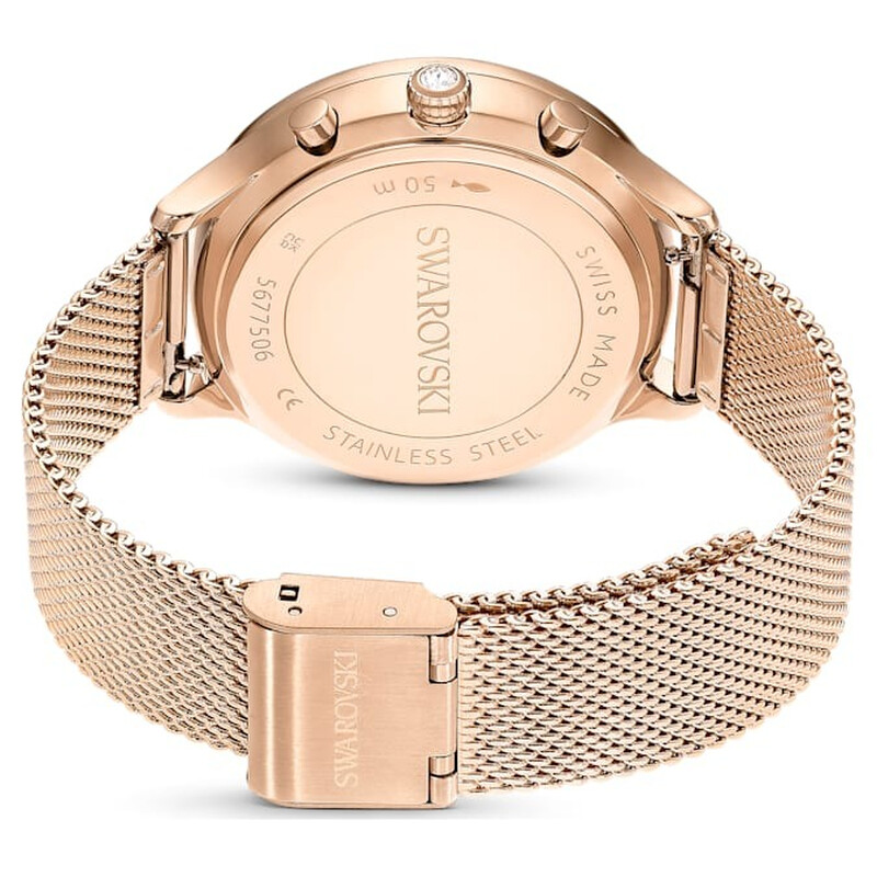 スワロフスキー 5677506 腕時計 1年保証 ノヴァ クロノ ローズゴールド Swarovski Nova Chrono Quartz White Dial Watch 5677506