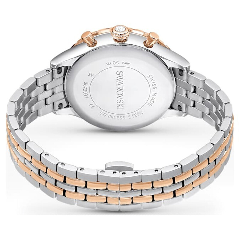Swarovski Octea Chrono Quartz Crystal White Dial Watch 5672937