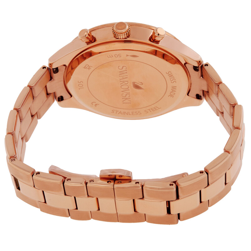 Swarovski Octea Lux Sport Chronograph Quartz Crystal Brown Dial