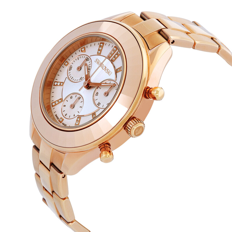 Swarovski Octea Lux Sport Chronograph Quartz Crystal Silver Dial