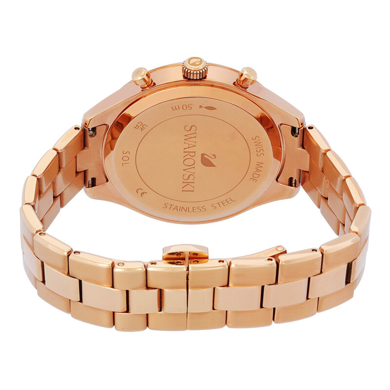 Swarovski Octea Lux Sport Chronograph Quartz Crystal Silver Dial