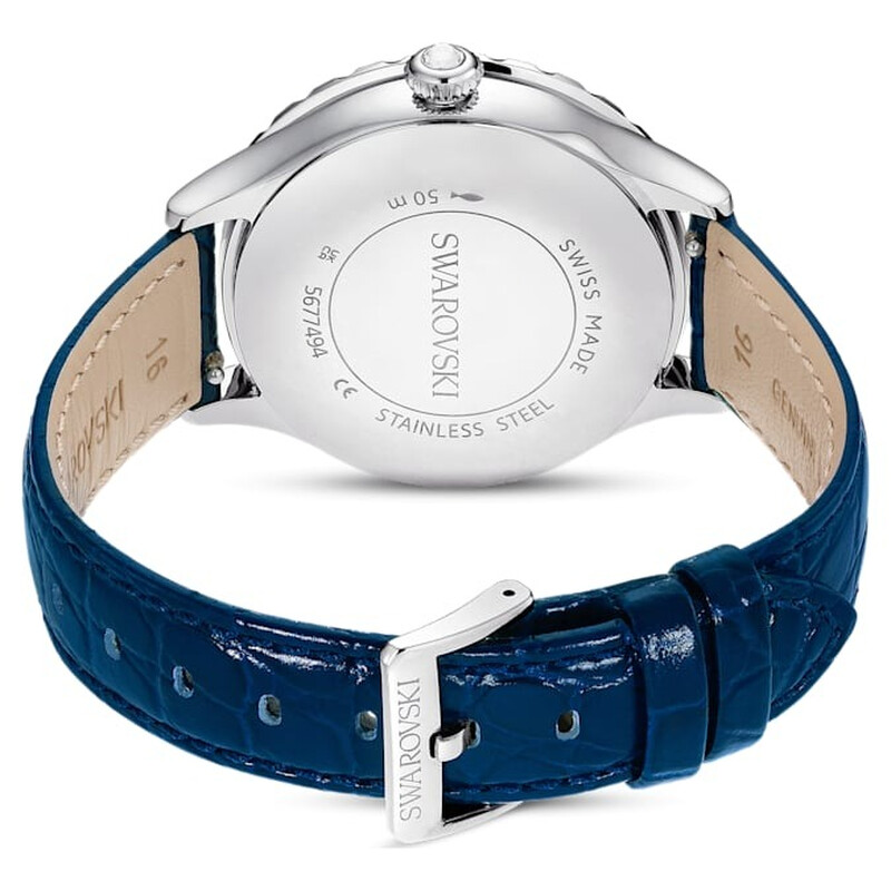 Swarovski Octea Moon Quartz Blue Dial Watch 5677494 9009656774946