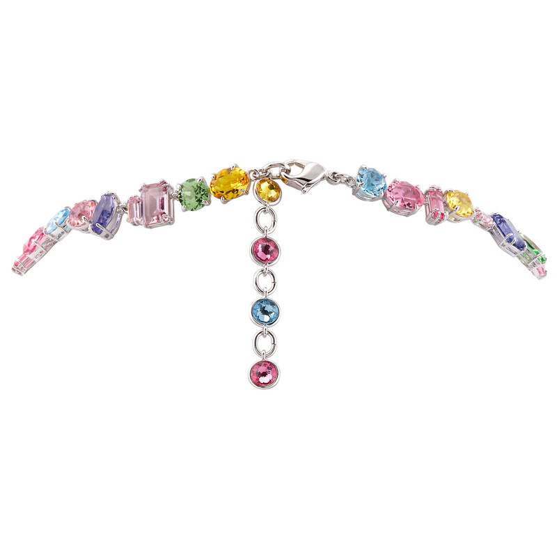 Swarovski Rhodium Plated Mixed Cuts Gema Necklace 5656397