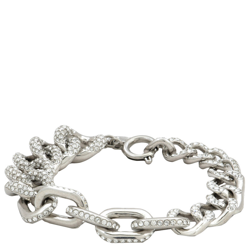 Swarovski Rhodium Plated Pave Dextera Bracelet, Size Medium