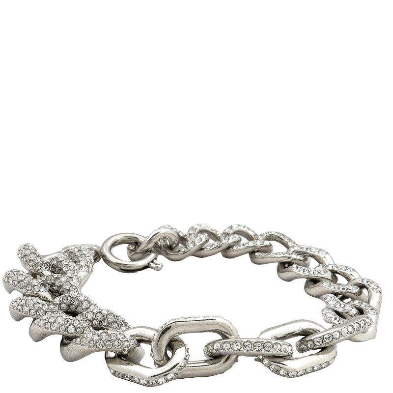 Swarovski Rhodium Plated Pave Dextera Bracelet, Size Medium