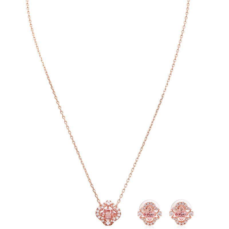 Swarovski Rose Gold-Tone Plated Sparkling Dance Earring And