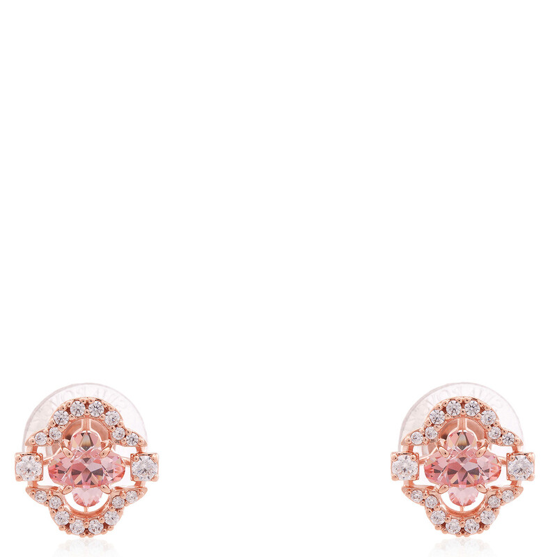 Swarovski Rose Gold-Tone Plated Sparkling Dance Earring And
