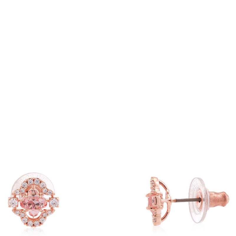 Swarovski Rose Gold-Tone Plated Sparkling Dance Earring And