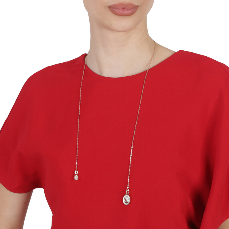 Swarovski Signum Rose Gold-Tone Plated Swam Y Necklace 5628565 ...